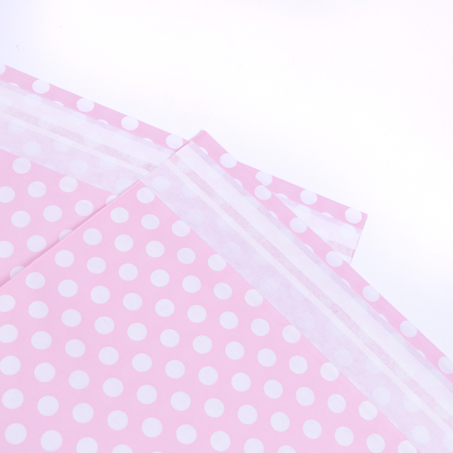 Pink and white polka dot gift pack, 25x30 cm / 5 pcs - 2