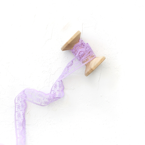 Lace ribbon / 5 metres, 2 cm / Lilac - Bimotif