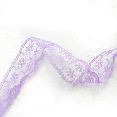 Lace ribbon / 5 metres, 2 cm / Lilac - Bimotif (1)