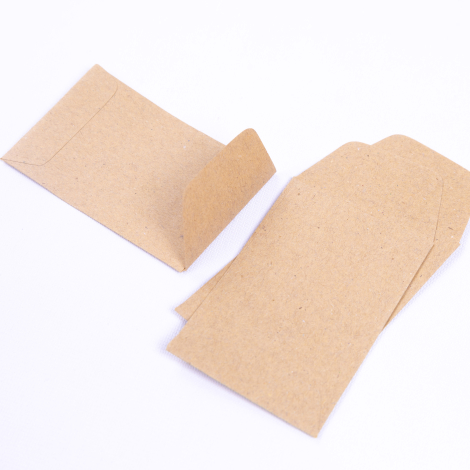 Kraft seed envelope, 5.5x9 cm / 5 pcs - Bimotif