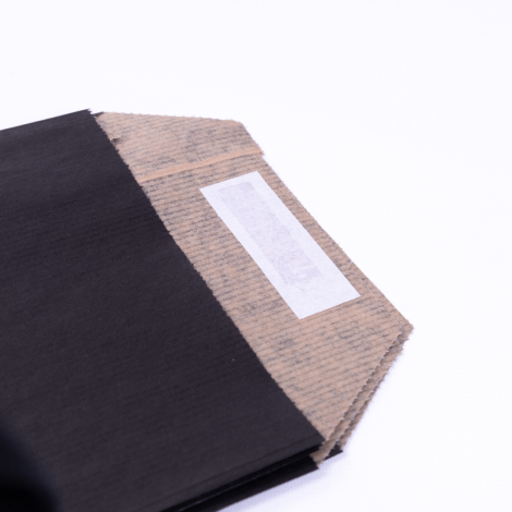 Gift Wrap with Tape, 10 pcs, Black / 15x4x21,5 cm (1 piece) - Bimotif