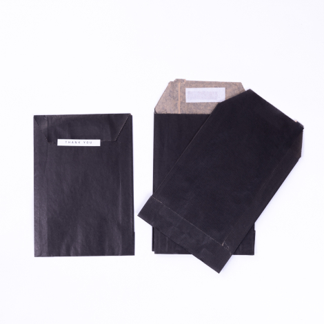 Gift Wrap with Tape, 10 pcs, Black / 15x4x21,5 cm (1 piece) - Bimotif (1)