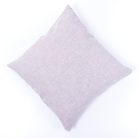 Linen Fabric, Zipped Cushion Cover 45x45 cm / Beige - Bimotif