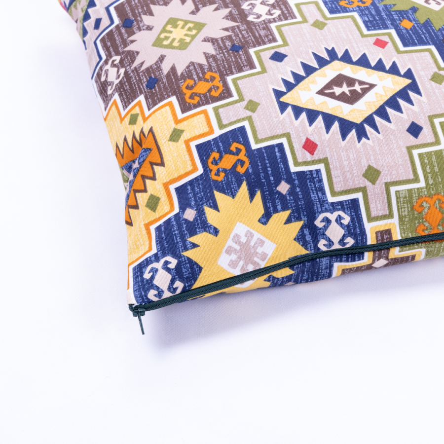 Ethnic Pattern Zipped Cushion Cover 45x45 cm - 2