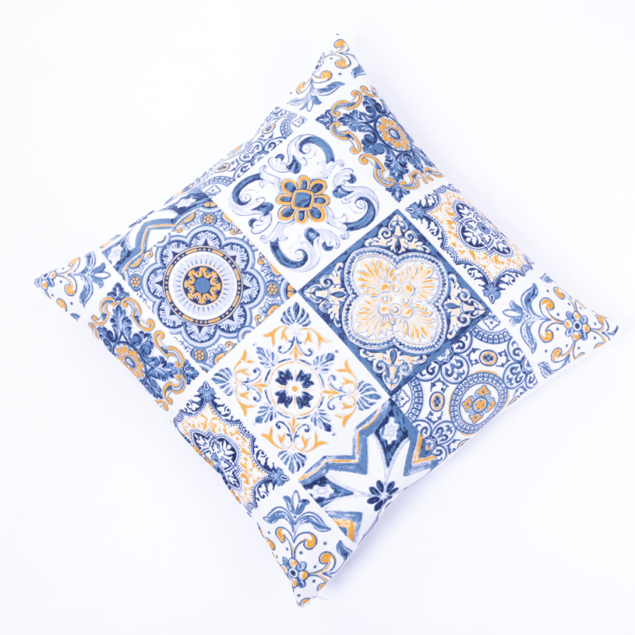 Tile Pattern Zipped Cushion Cover 45x45 cm - 1