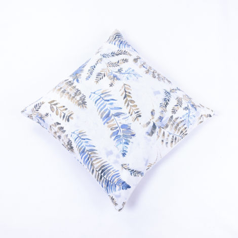 Leaf Pattern Zipped Cushion Cover 45x45 cm - Bimotif