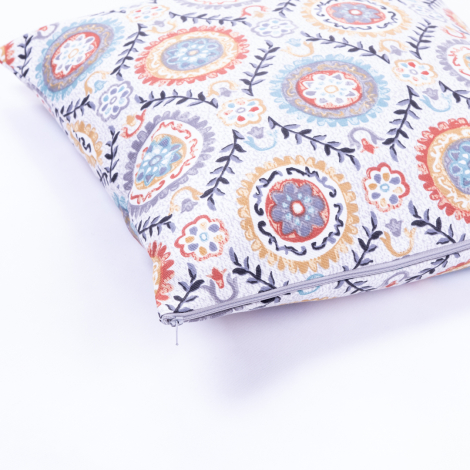 Ethnic Pattern Zipped Cushion Cover 45x45 cm - Bimotif (1)