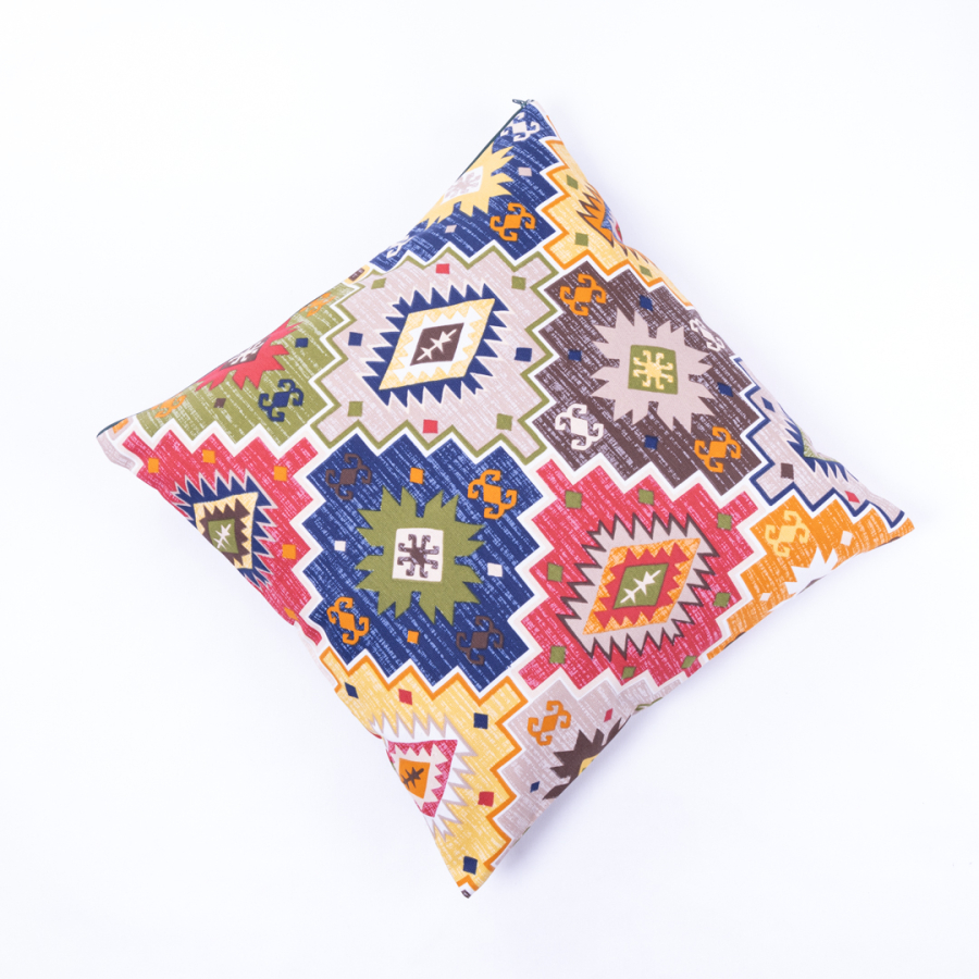 Ethnic Pattern Zipped 2 pcs Cushion Cover Set, 45x45 cm / 2 pcs - 1