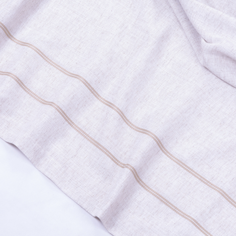 Embroiderable linen tablecloth, beige / 260x165 - Bimotif (1)