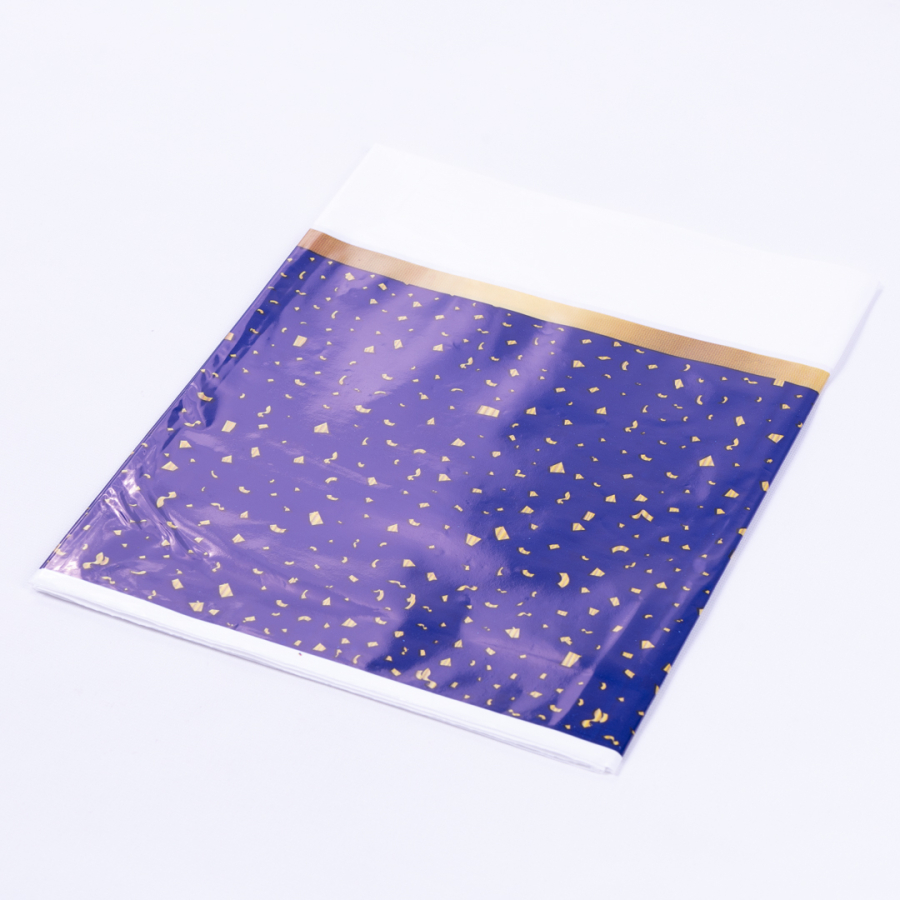 Liquid Proof Disposable Tablecloth, Navy Blue Confetti, 120x185 cm / 5 pcs - 1