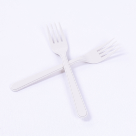 Plastic Disposable 24 Forks, White / 1 piece - Bimotif