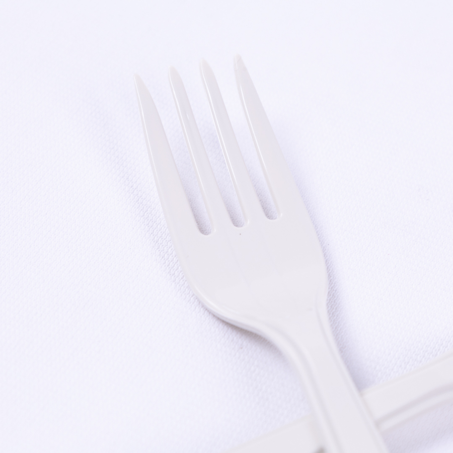 Plastic Disposable 24 Forks, White / 1 piece - 2
