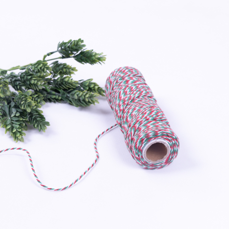Packing rope, red-green-white / 100 metres - Bimotif