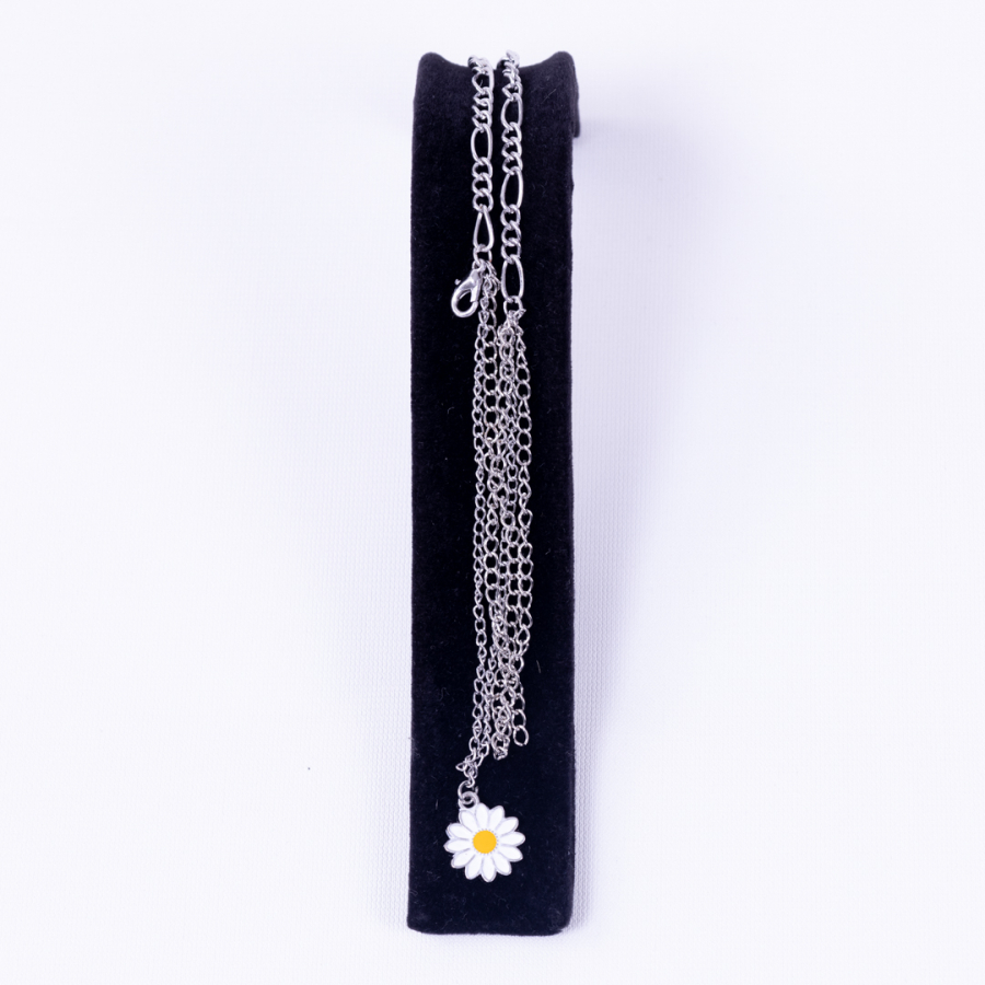 Chain anklet with daisy accessories - 2