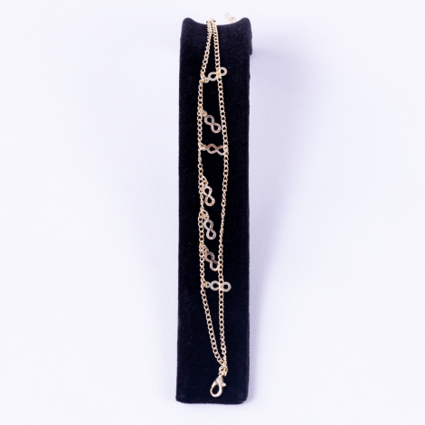Chain anklet with infinity symbol accessory - 2