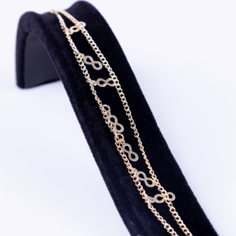 Chain anklet with infinity symbol accessory - 3