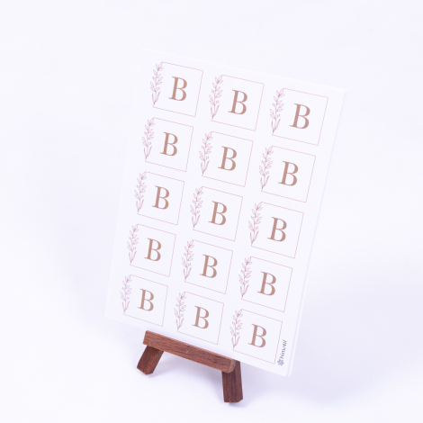 Wedding Alphabet Letter Set, Letter B, 3.5 cm / 150 pcs - Bimotif