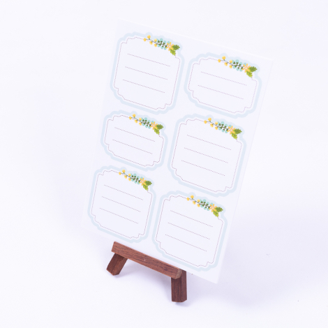 Mint not sticker set, A5 / 2 sheets - Bimotif