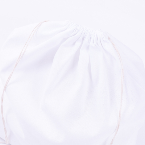 Raw cloth white bread bag, 40x40 cm - Bimotif (1)