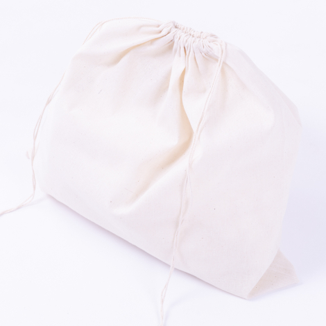 Raw cloth cream bread bag, 40x40 cm - Bimotif