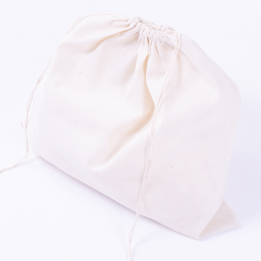 Raw cloth cream bread bag, 40x40 cm - 1