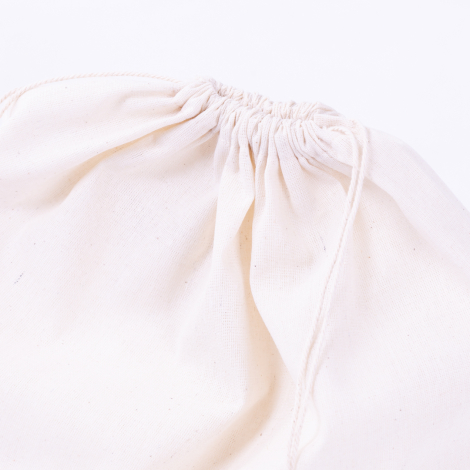 Raw cloth cream bread bag, 40x40 cm - Bimotif (1)