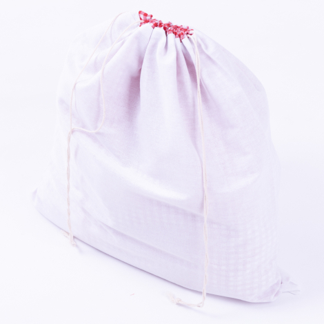 Zephyr fabric square bread bag, 40x40 cm, red - Bimotif