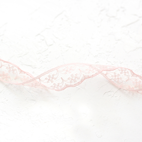 Lace ribbon / 2 metres, 2 cm / Light Pink - Bimotif
