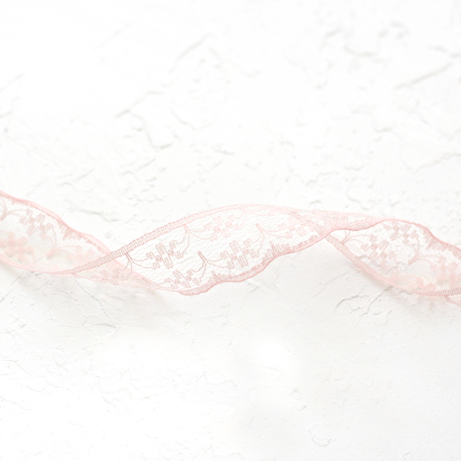 Lace ribbon / 2 metres, 2 cm / Light Pink - 1