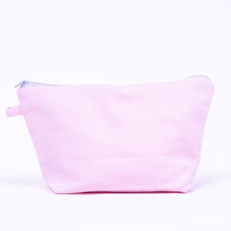 Light pink make-up bag in water and stain resistant Duck fabric - Bimotif