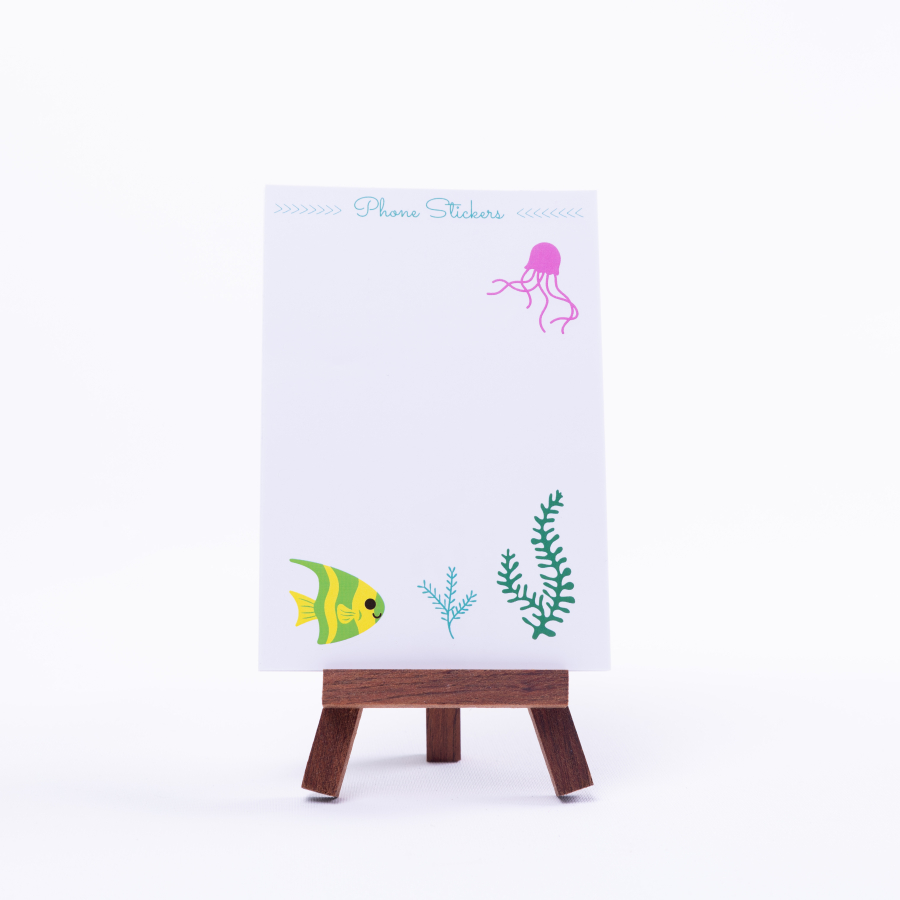 Colorful Phone sticker set, underwater / 10 pages - 1
