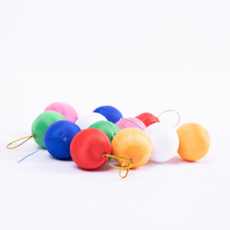 Christmas ornament, 12 mixed coloured balls / 10 pcs - Bimotif