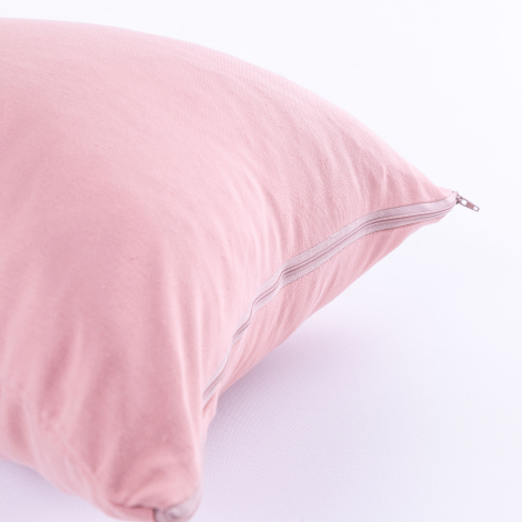 Duck fabric cushion cover with zip fastening 45x45 cm - Bimotif (1)