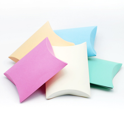Pillow shaped kraft box coloured, 5 pcs / Black (Small) - 2