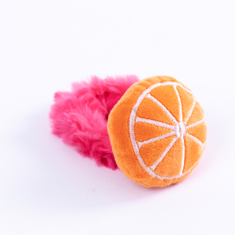 Fruit shaped hair elastic, orange / 3 pcs - Bimotif