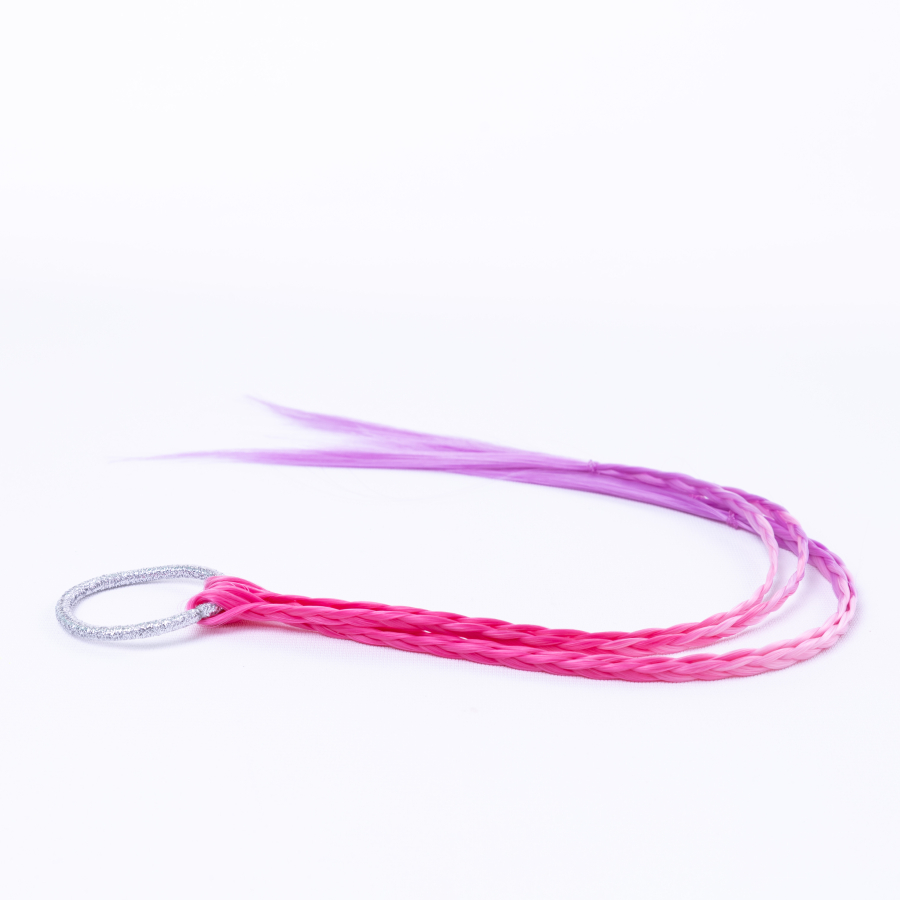 African knotted coloured hair clip, accessory, fuchsia and purple - 1