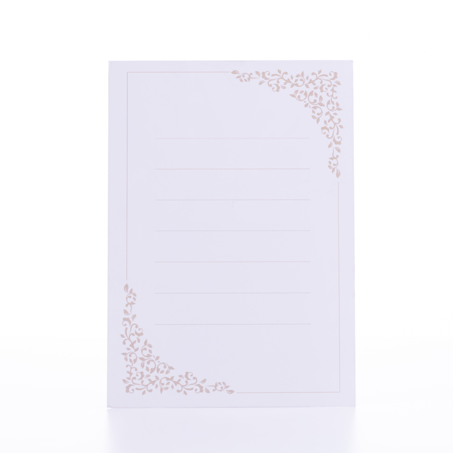 Wedding and invitation card, note can be written on the back, pink candle and flower table, 12x17 cm / 25 pcs - 2