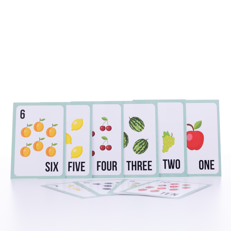 English 10 digit learning set with Colorful fruits / 1 piece - 1