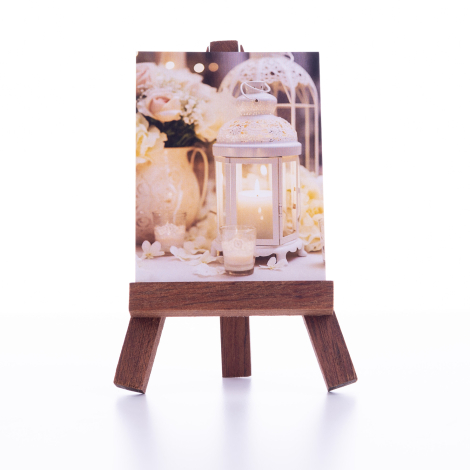 Wedding note and greeting card, candles 6,5 x 8,5 cm / 10 pcs - Bimotif