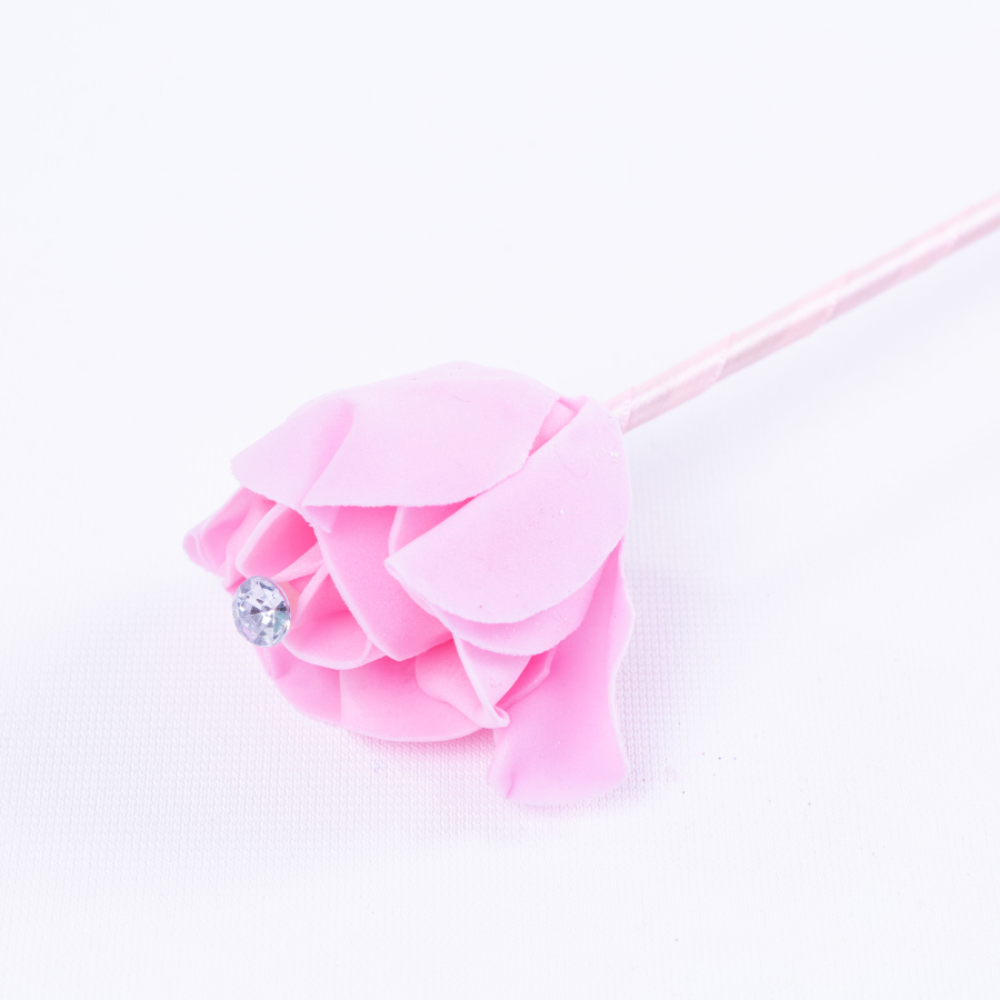 Gift artificial rose, pink / 3 pcs - 1