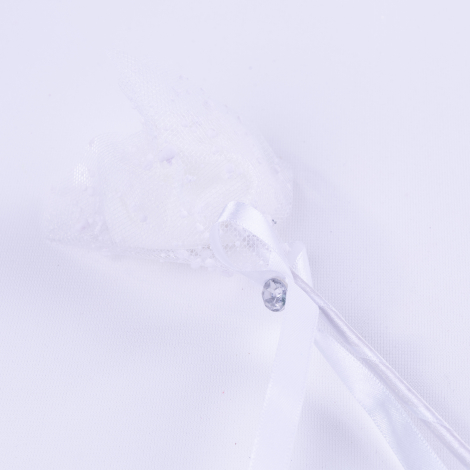 Gift artificial rose, white / 3 pcs - Bimotif