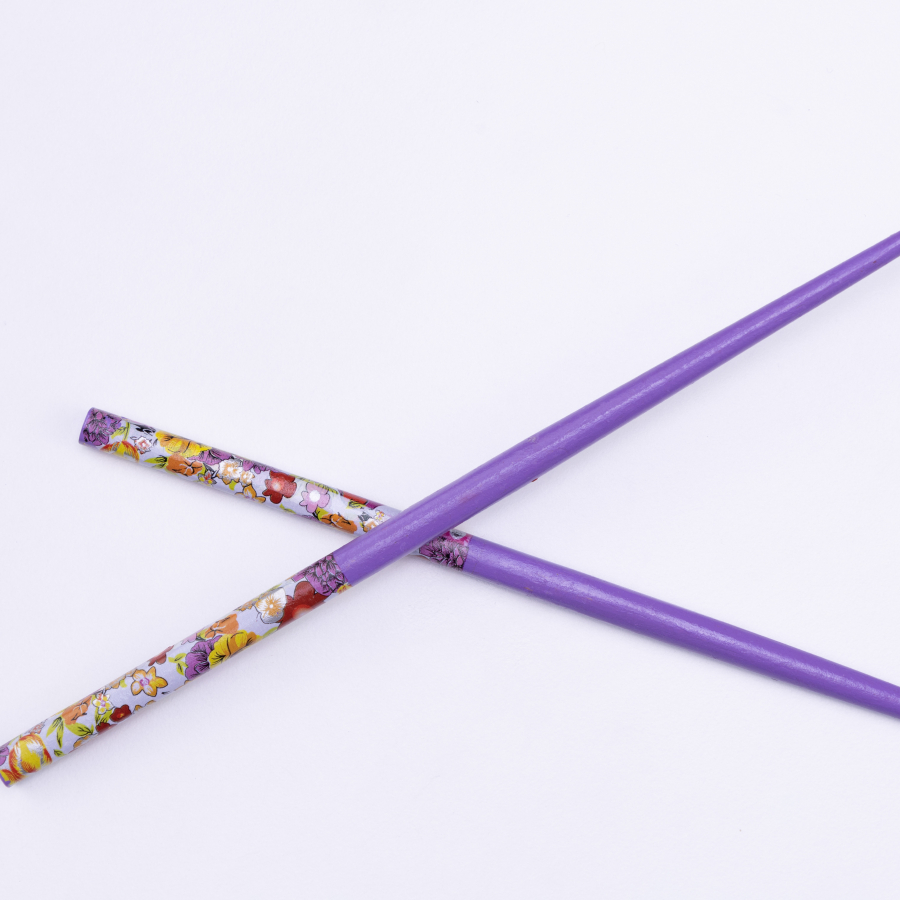 Hair holder stick, Purple / 2 pcs - 1