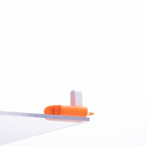 Ice cream shaped highlighter, Orange / 1 piece - Bimotif