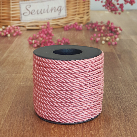 Rose-dried color cord, 4 mm / 10 metres - Bimotif