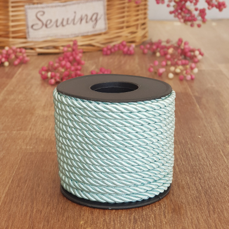 Mint green cord, 4 mm / 10 metres - Bimotif