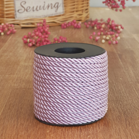 Lilac cord, 4 mm / 10 metres - Bimotif