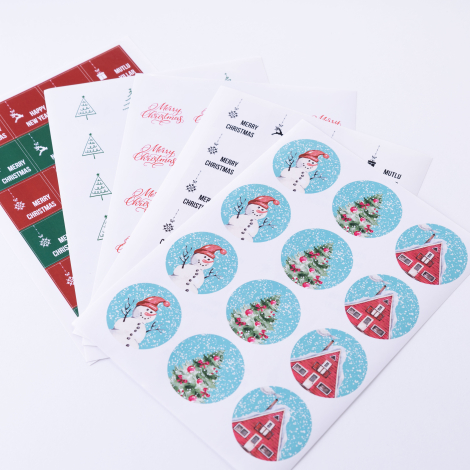 14 pcs mixed sticker christmas set / 20 packs - 3