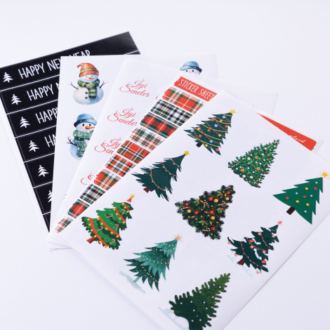 14 pcs mixed sticker christmas set / 20 packs - 4