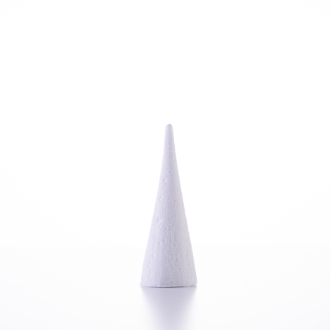 Foam white cone, 16 cm / 1 piece - Bimotif