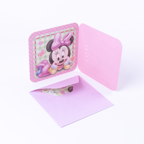 Birthday postcard envelope set of 2, pink / 5 pcs - Bimotif